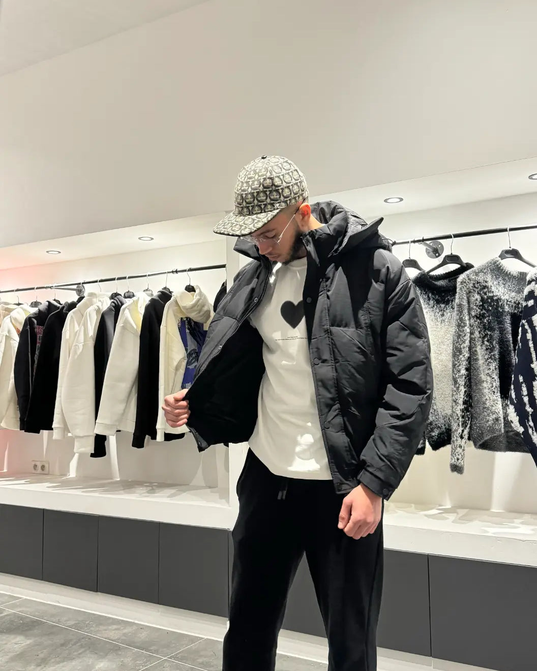 Doudoune Noire - Coupe Courte